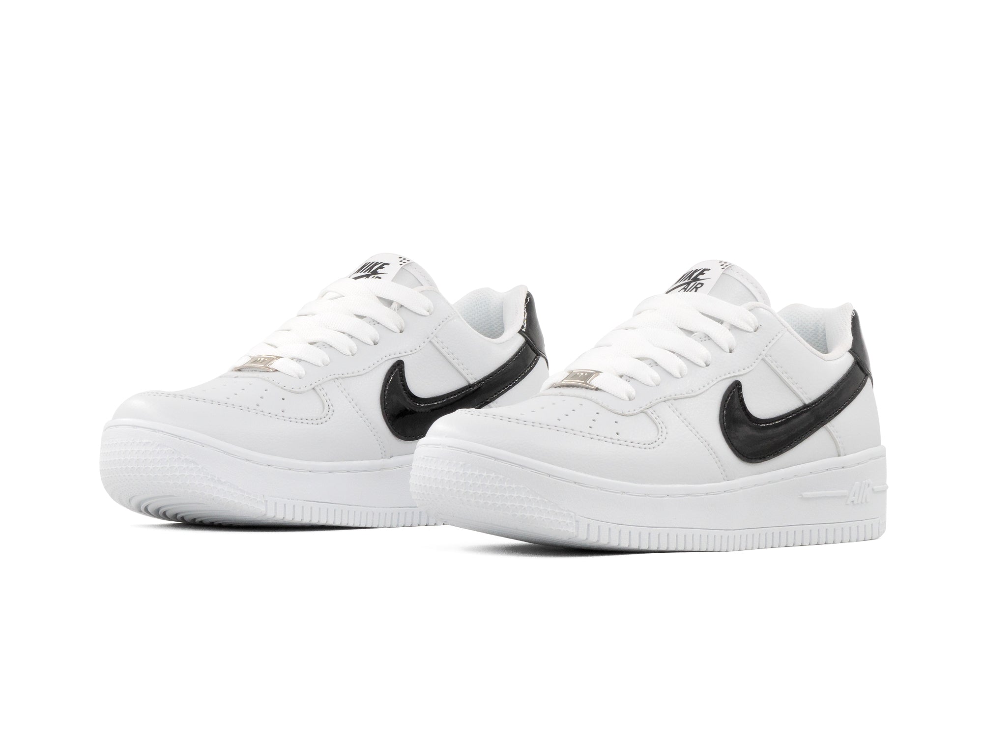 Tenis 270 Blanco Charol Negro