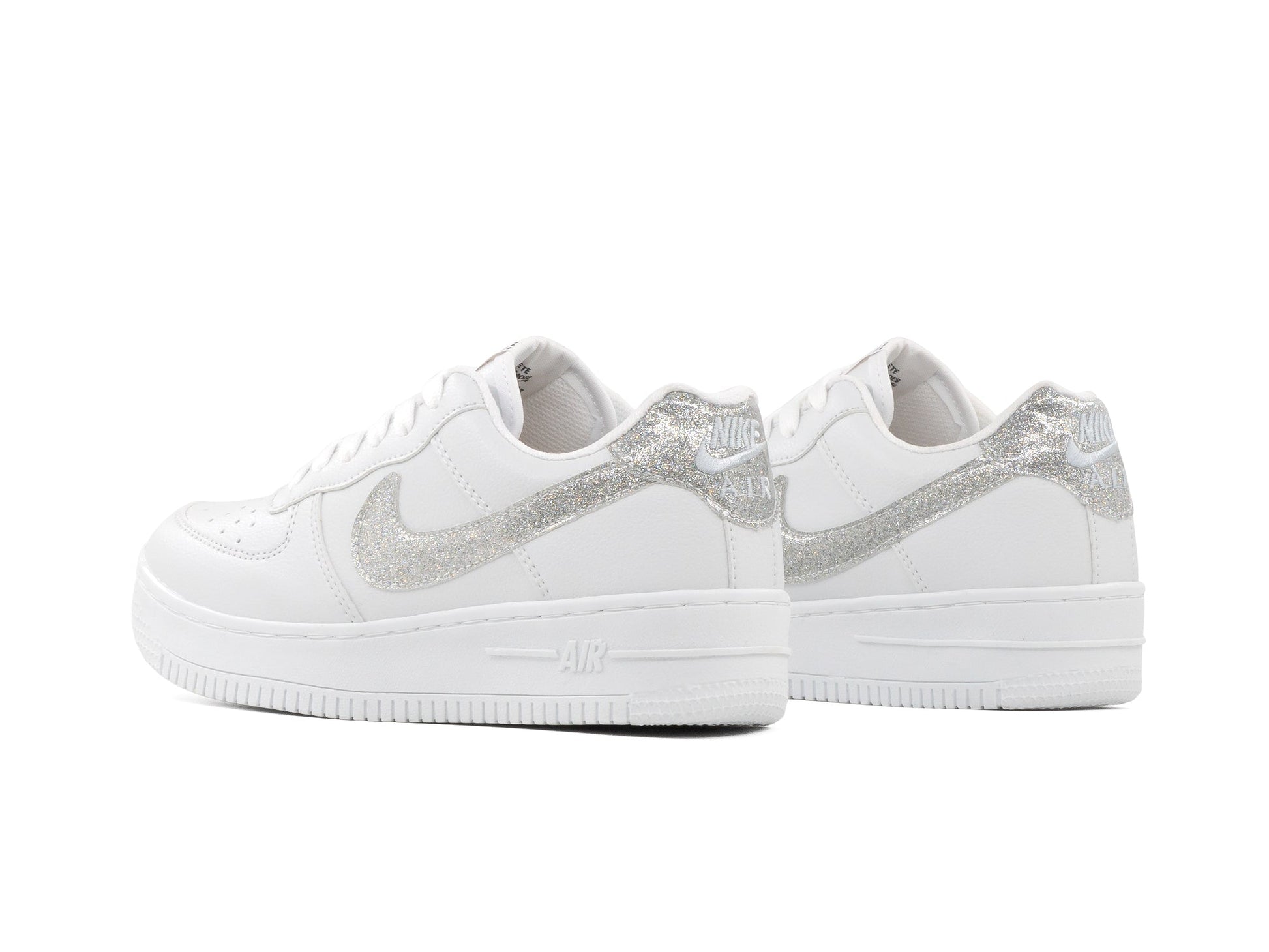 Tenis 270 Blanco Plata Glitter