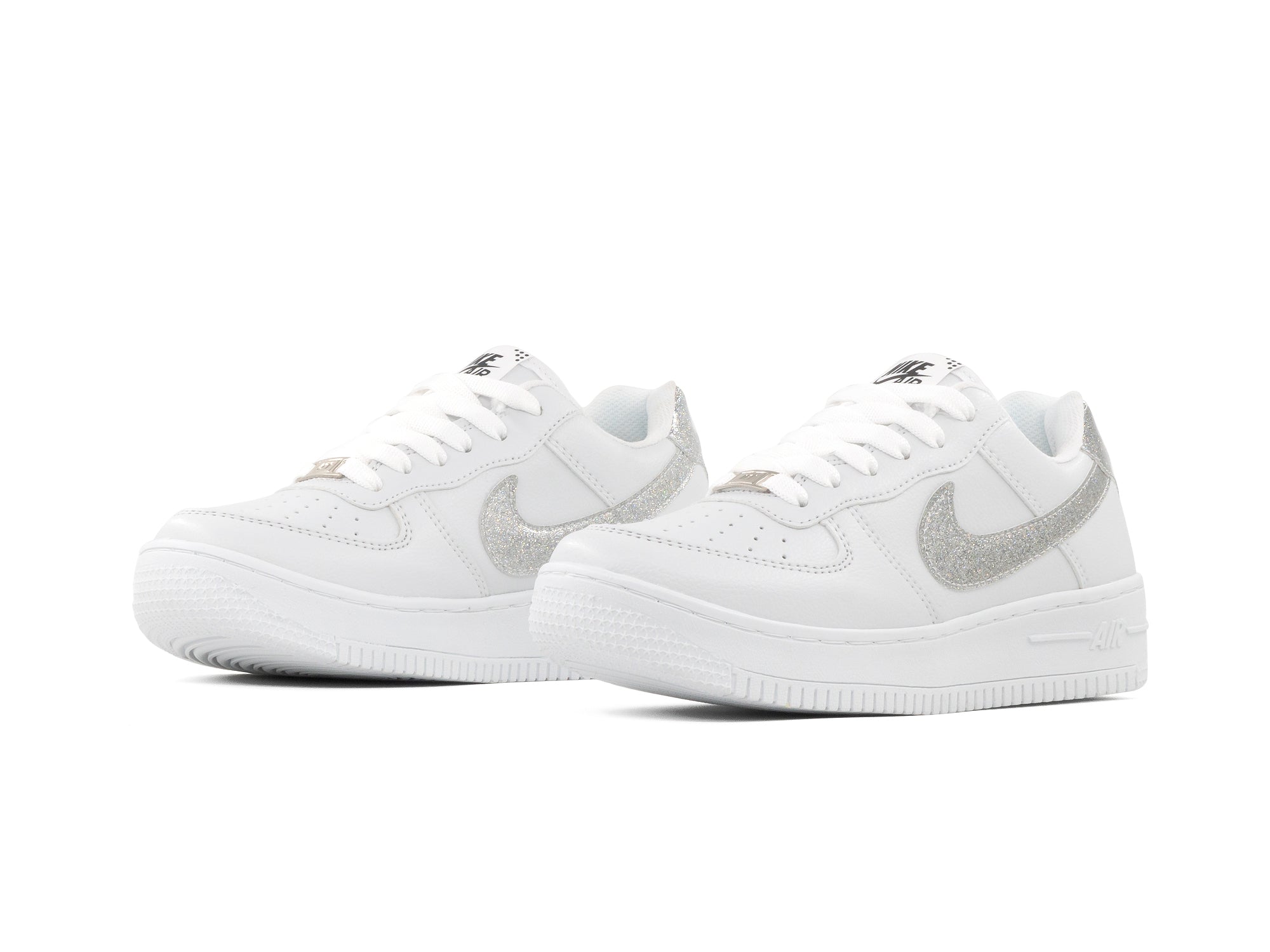 Tenis 270 Blanco Plata Glitter